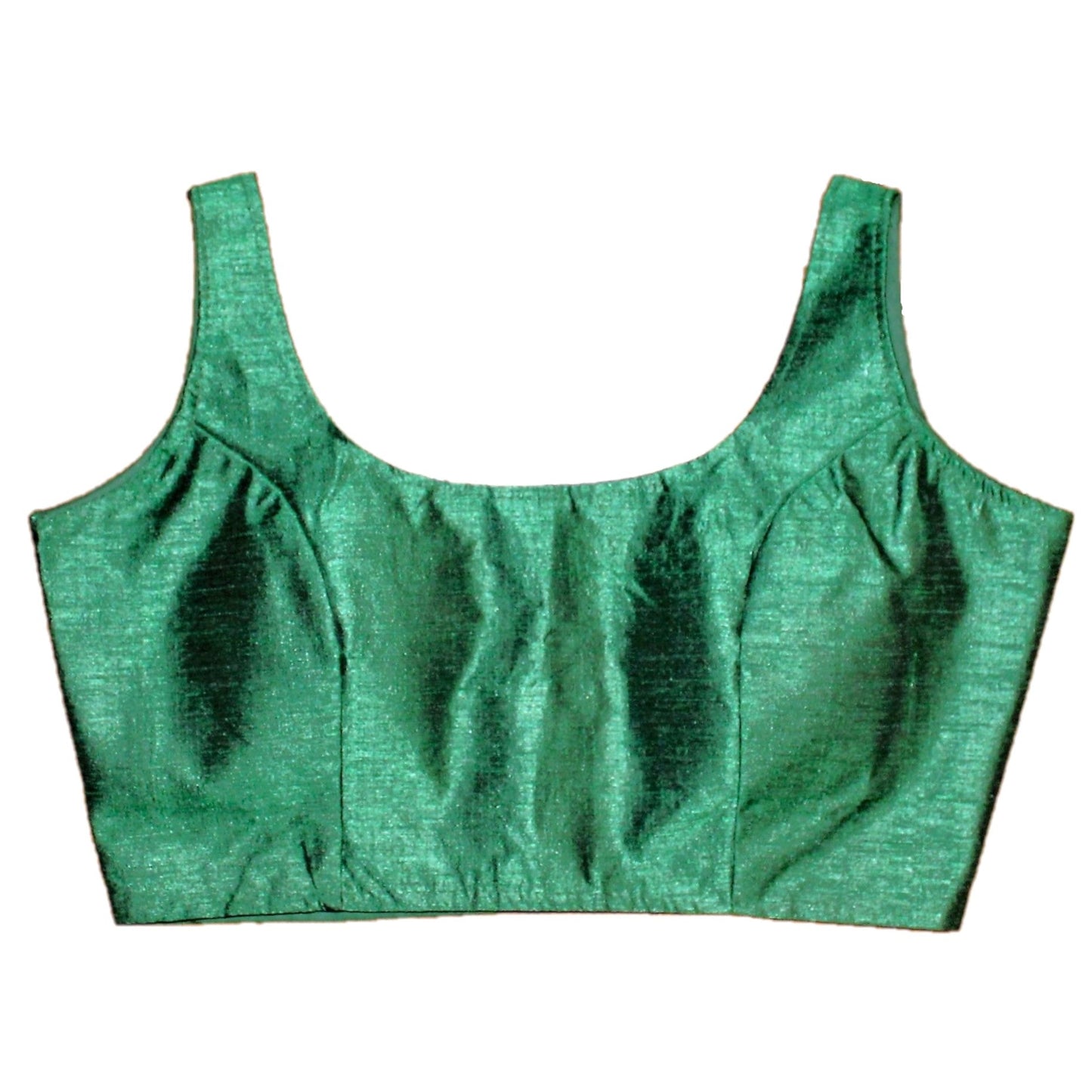 Maharani's Pure Banarasi Silk Saree - Green (with Stitched Blouse and Petticoat)