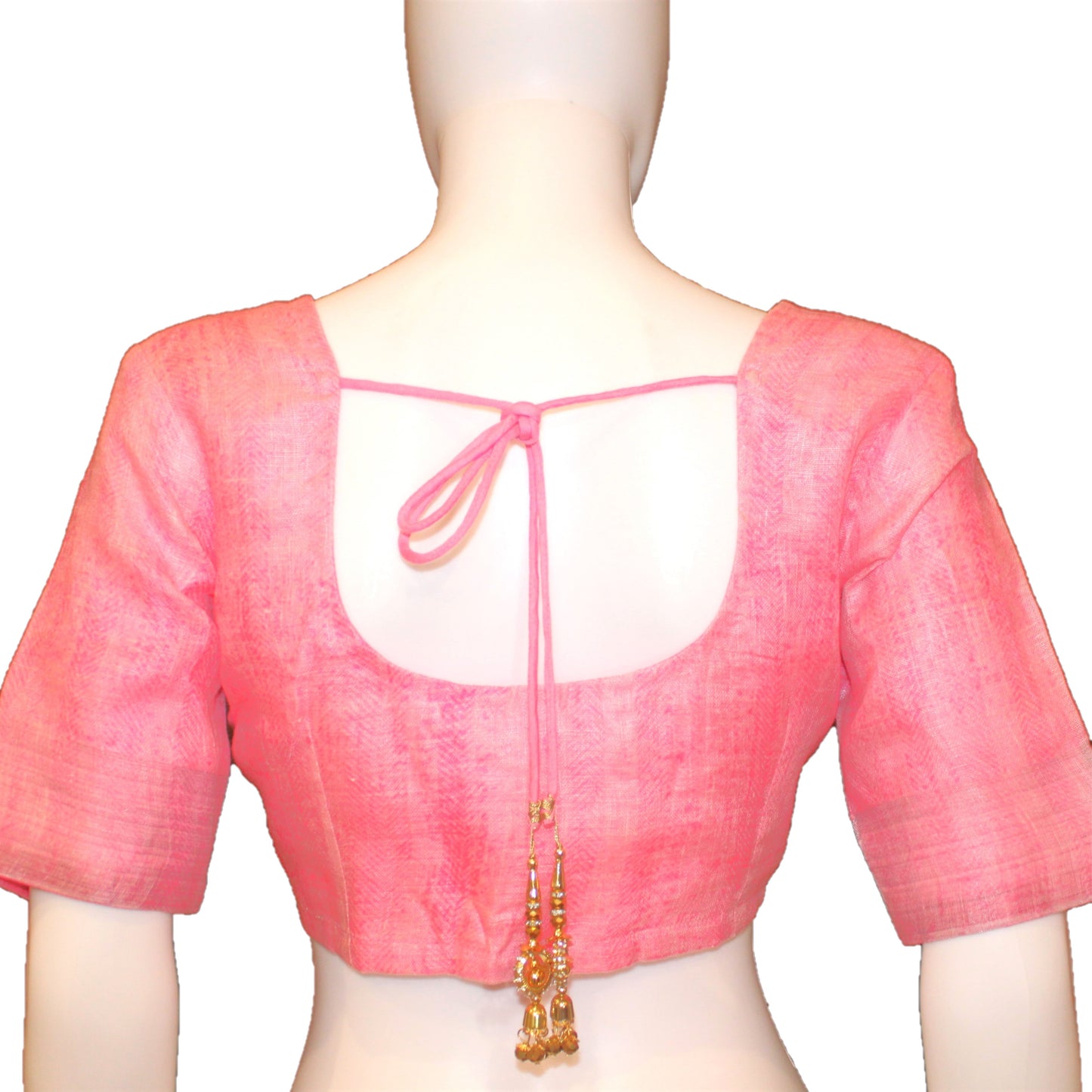 Maharani's Simple Elegance Matka Silk Saree - Red/Green (with stitched blouse and petticoat)