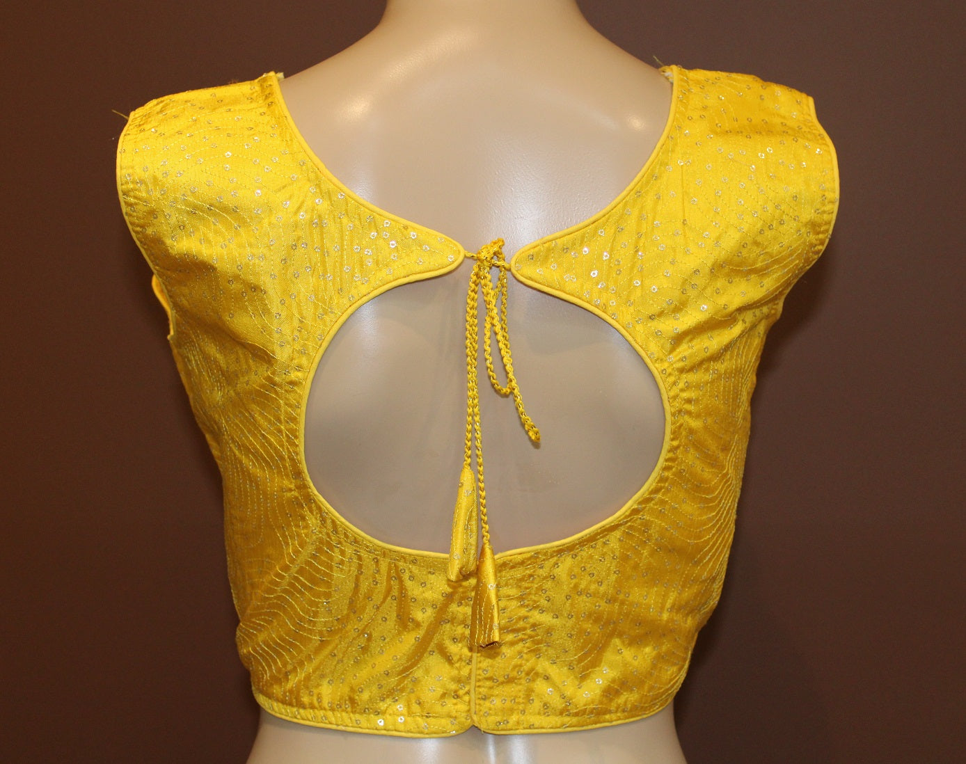 Maharani's Banarasi Silk Designer Blouse - Yellow