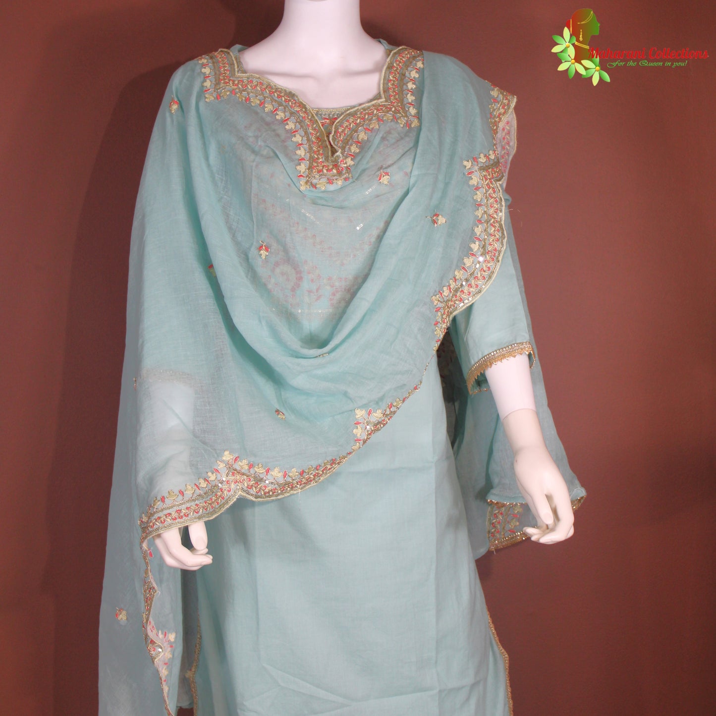 Maharani's Pant Suit - Soft Cotton - Mint (M, L)
