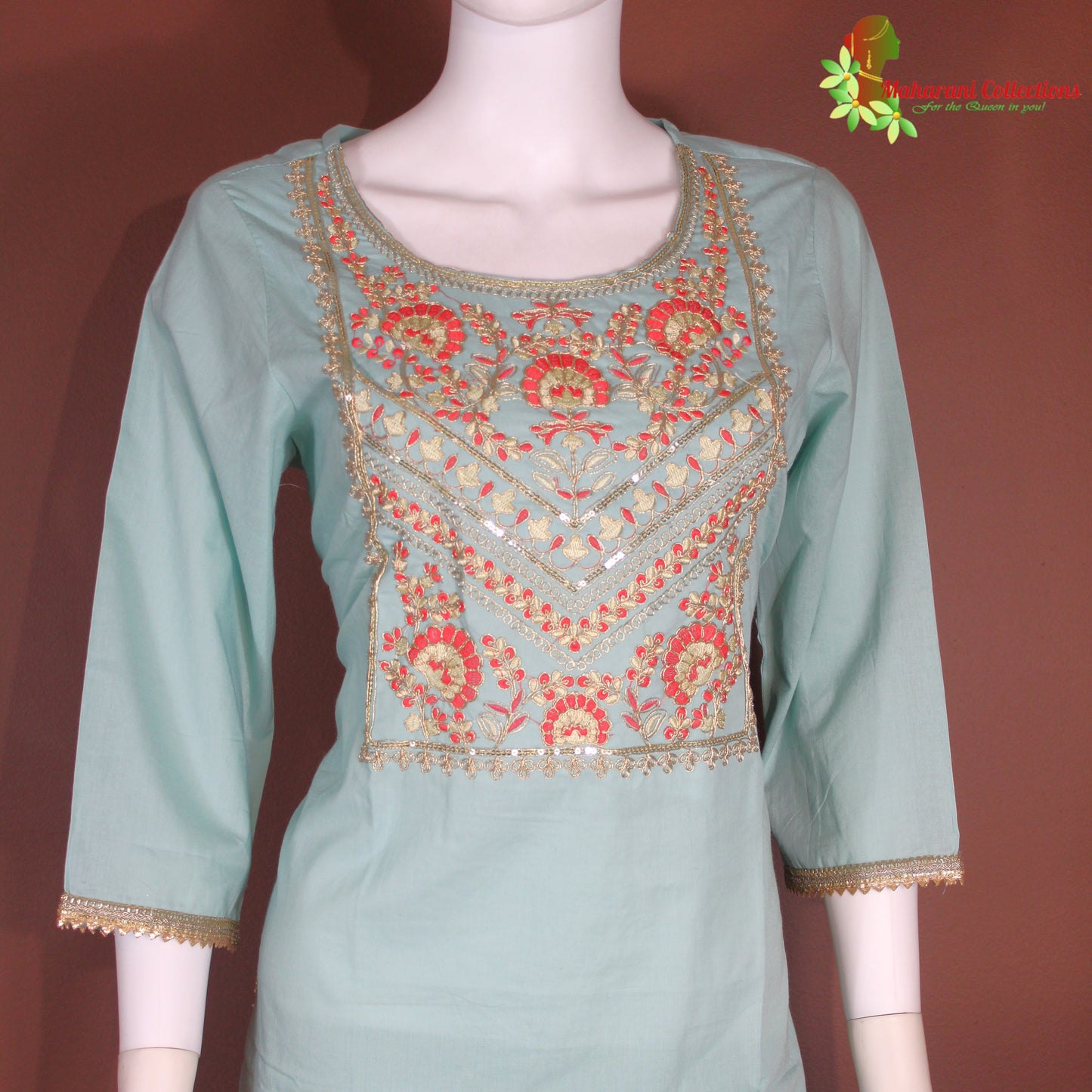 Maharani's Pant Suit - Soft Cotton - Mint (M, L)