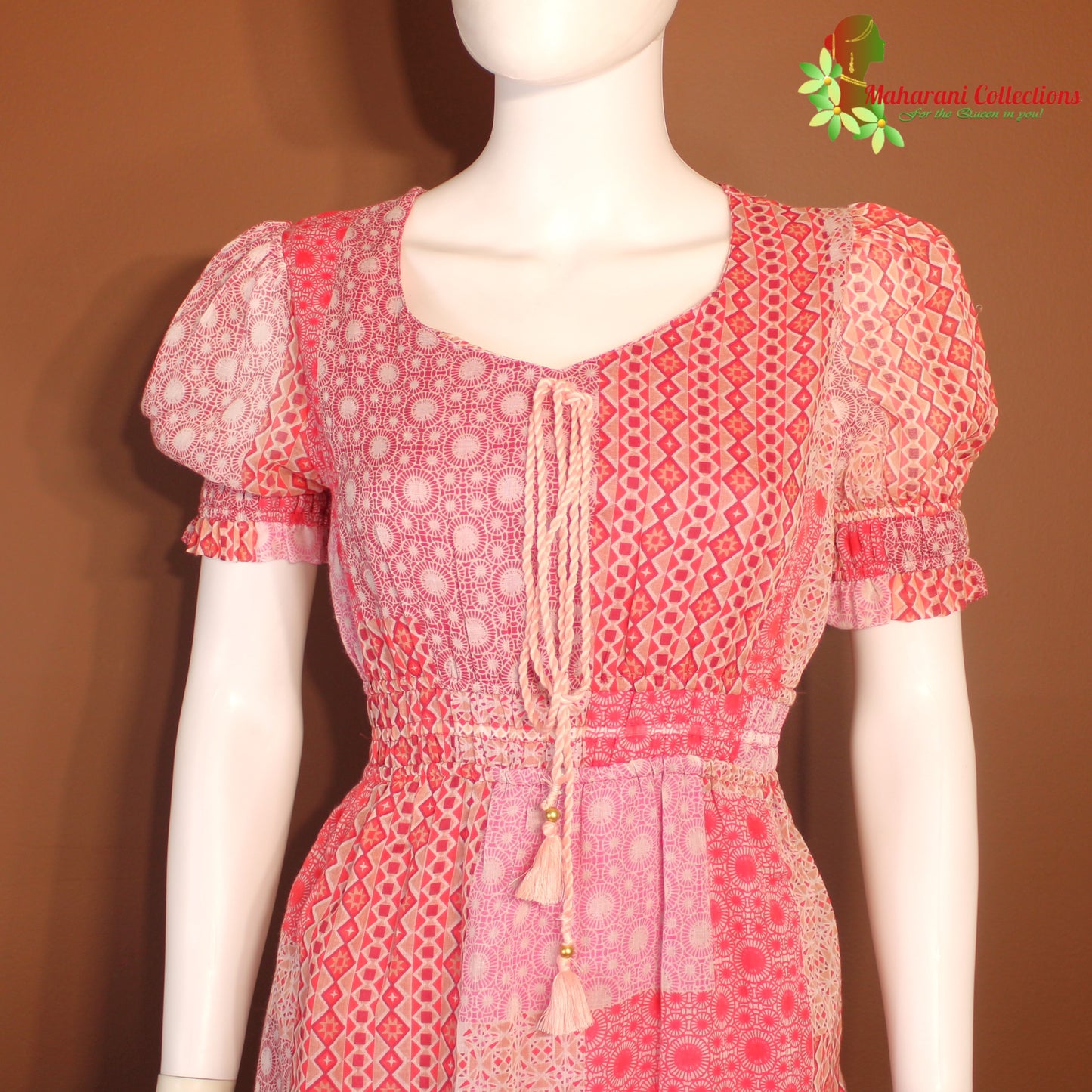 Maharani's Long Dress - Soft cotton - Pink (M)