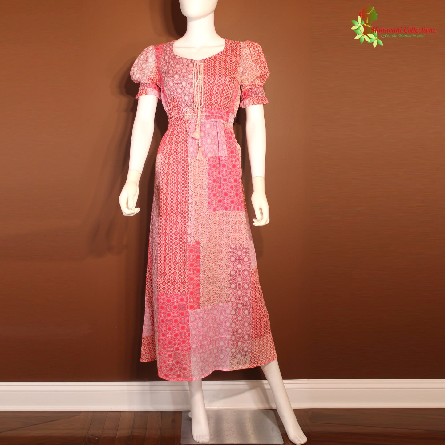 Maharani's Long Dress - Soft cotton - Pink (M)