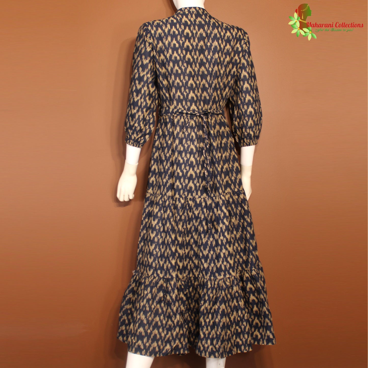 Maharani's Long Dress - Soft cotton - Navy Blue (S)