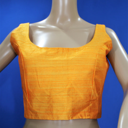 Maharani's Linen Silk Blouse - Yellow