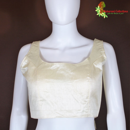 Maharani's Linen Silk Blouse - Cream