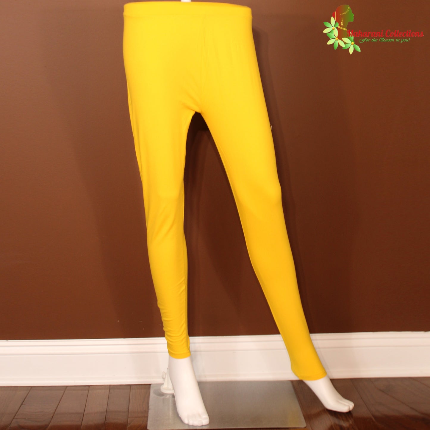 Maharani's Designer Salwar Suit - Silk - Yellow (M)