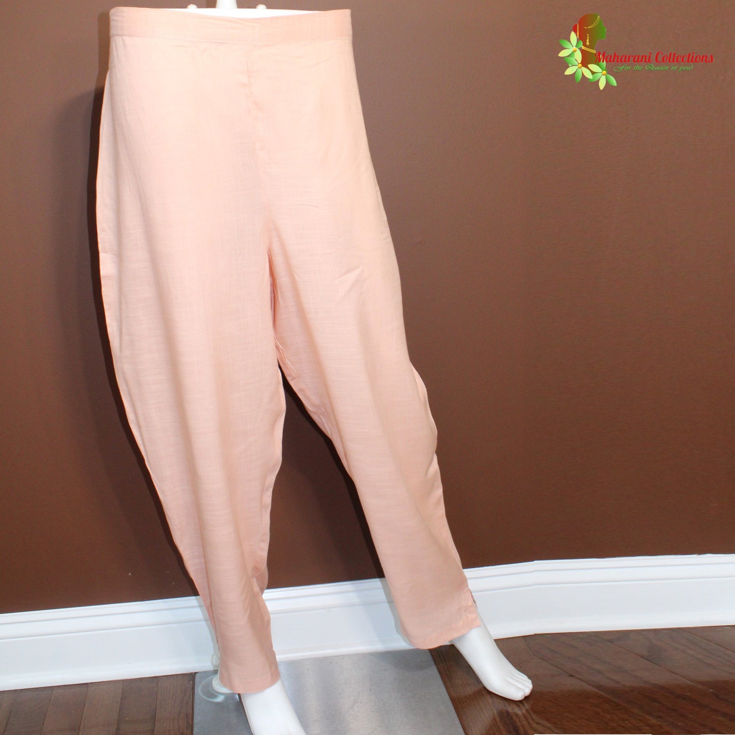 Maharani's Palazzo Suit Set - Cotton Silk - Pink (L)