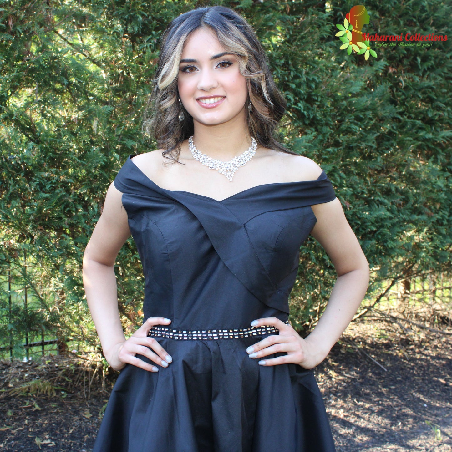 Maharani's Designer Short Formal Dress - Black (M)