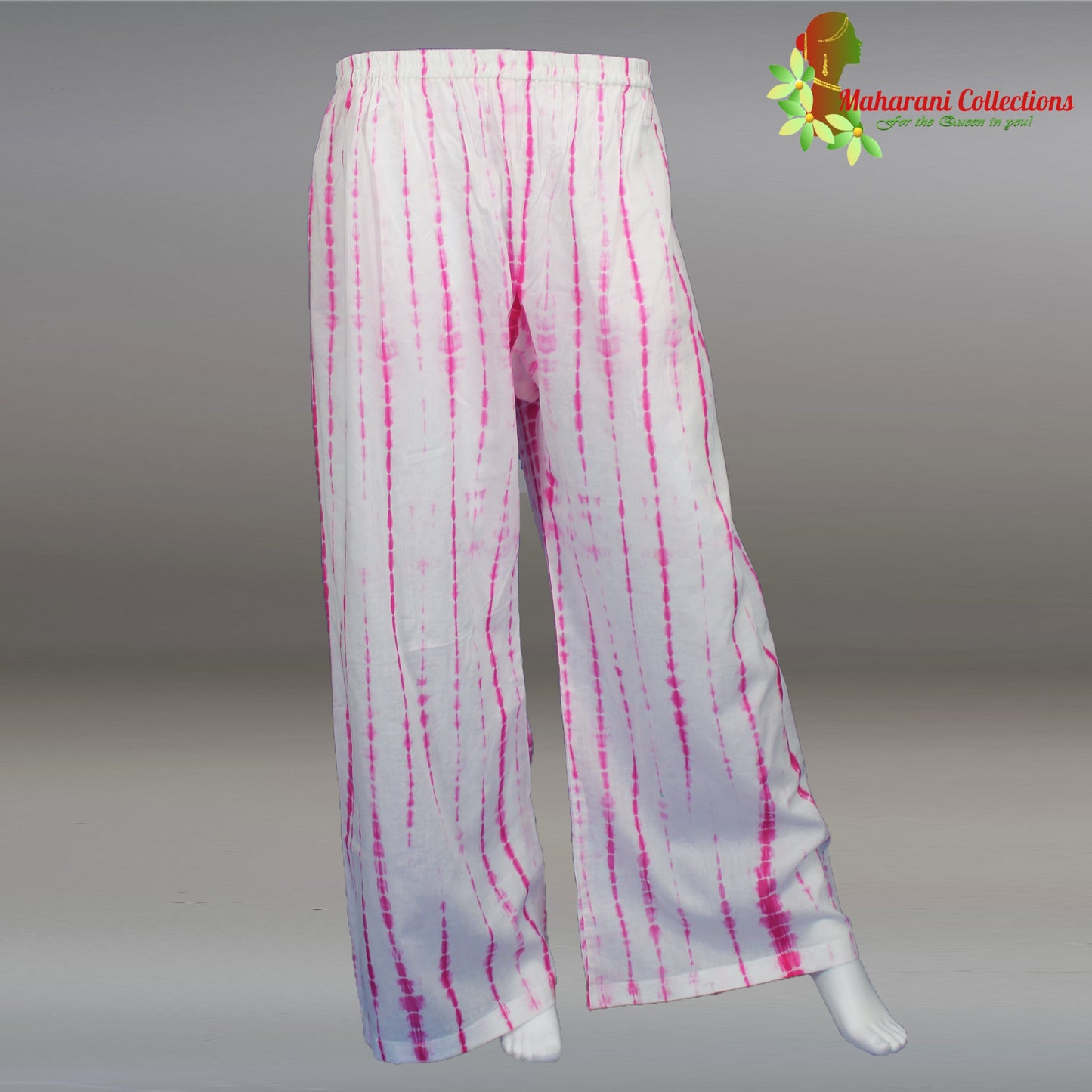 Maharani's Lucknowi Chikankari Palazzo Suit - Pink (L)