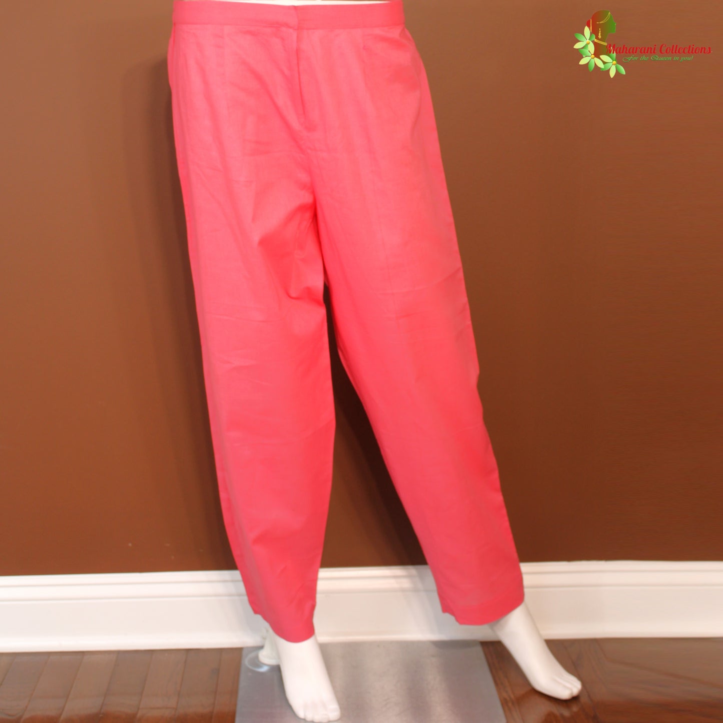 Maharani's Designer Silk Pant Suit Set - Orange (M)