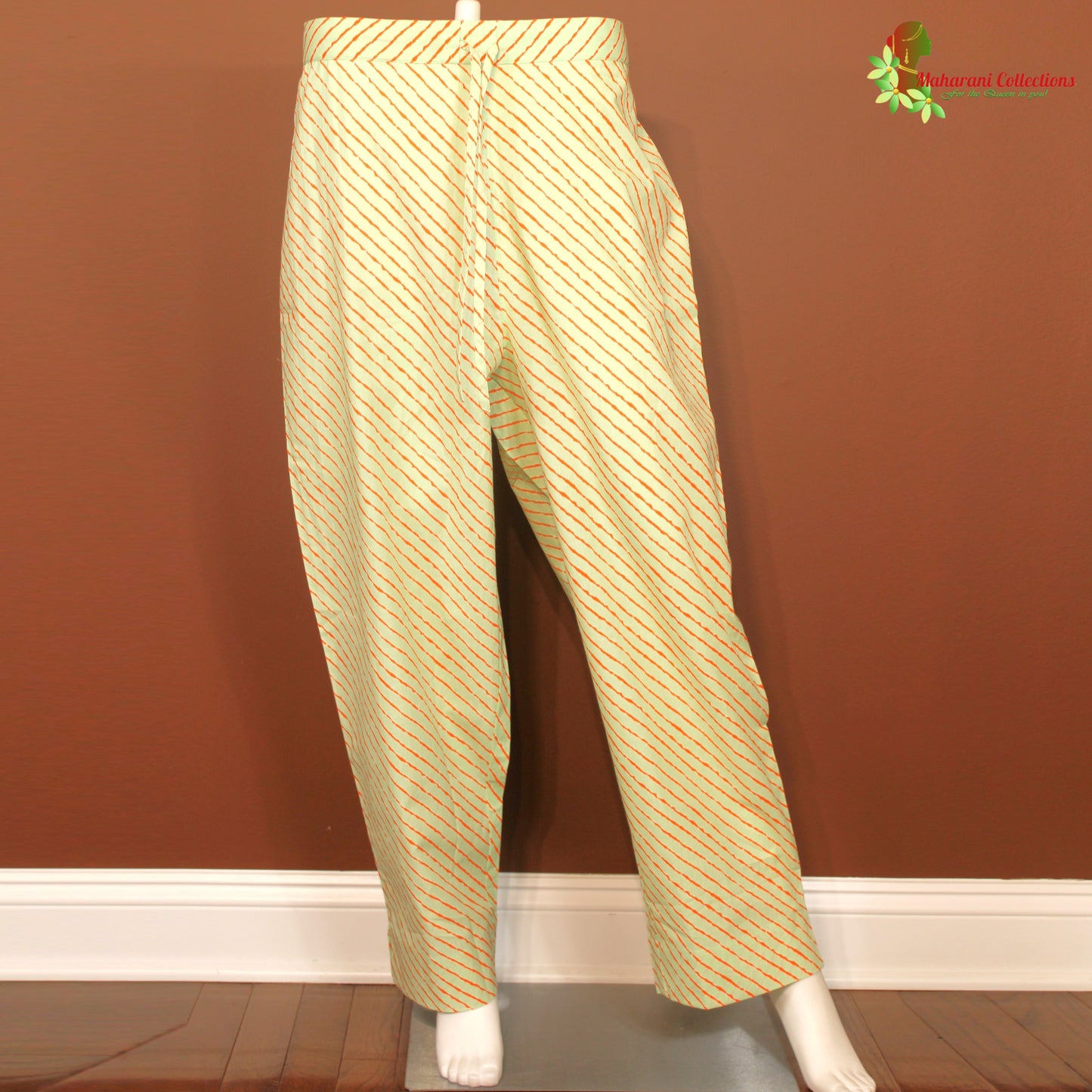 Maharani's Soft Cotton Palazzo Suit Set - Sea Green (M)