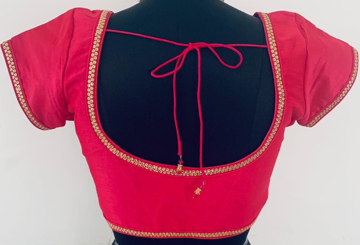 Maharani's Coton Padded Blouse - Deep Pink