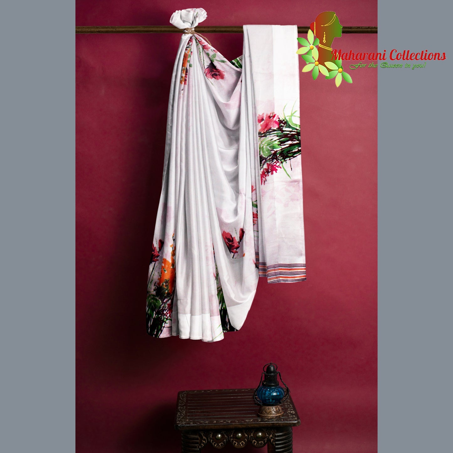 Pure Handloom Linen Silk (Matka) Saree - Pink (with stitched blouse and petticoat)