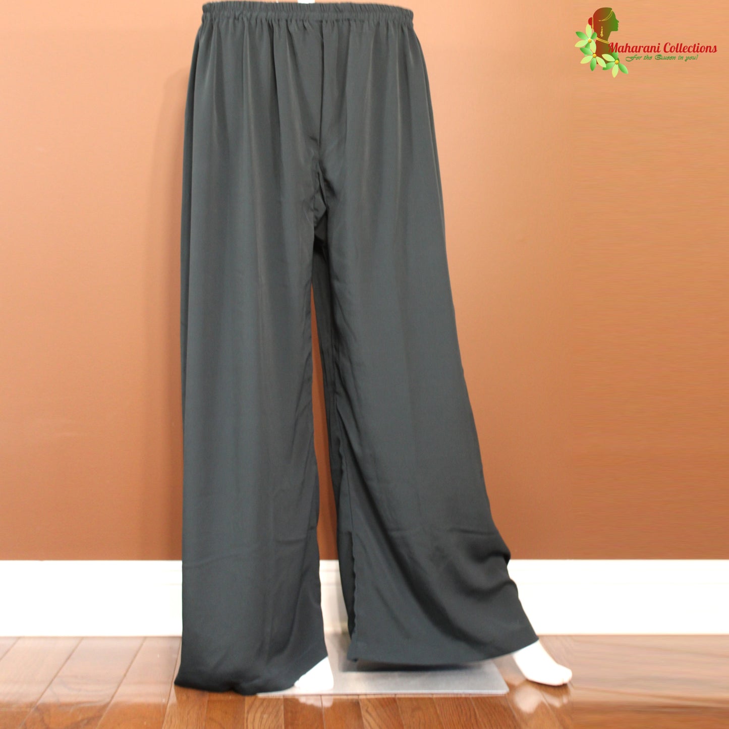 Maharani's Palazzo Suit Set - Black (XL) - Soft Chiffon