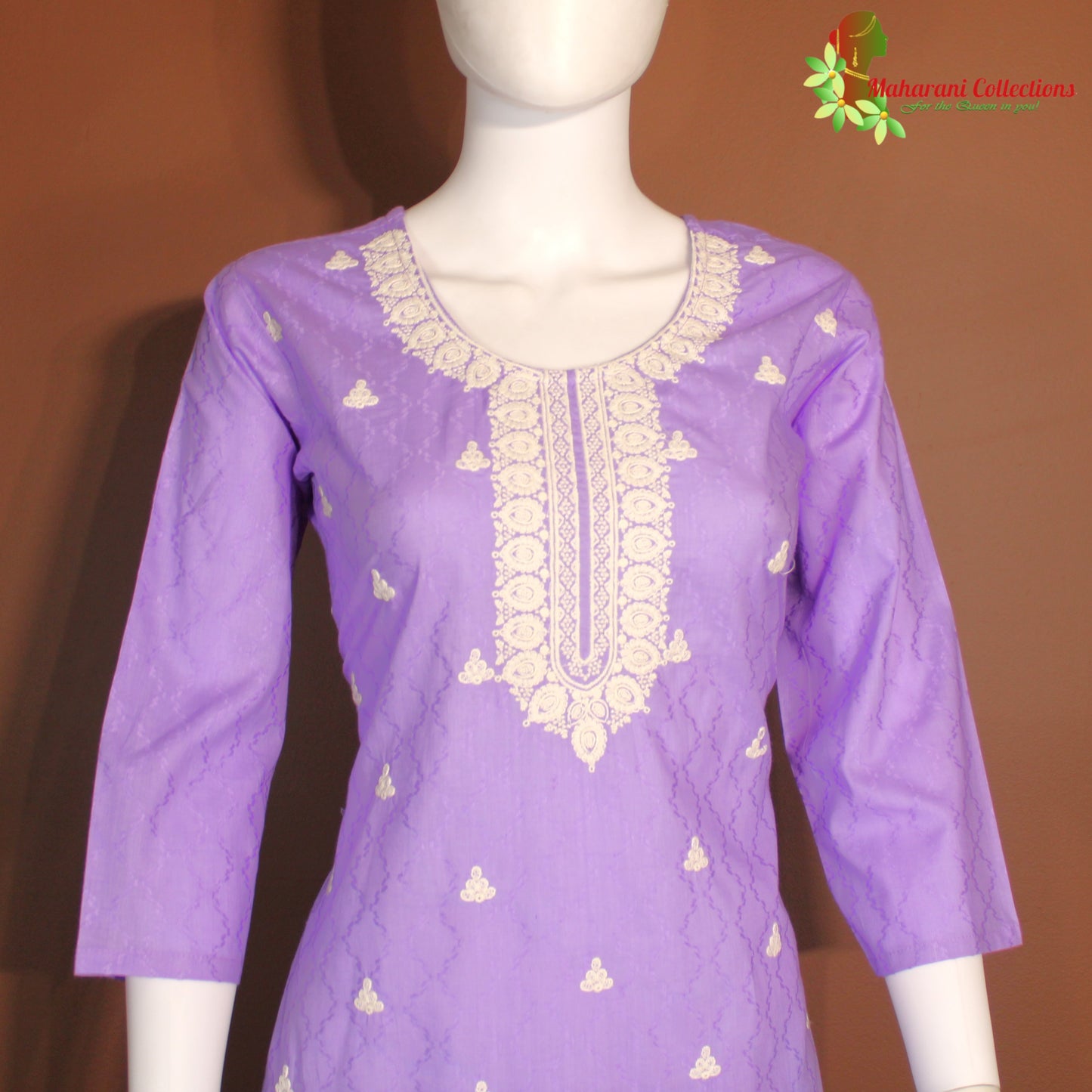 Maharani's Pant Suit - Soft Silk - Purple (S, M)
