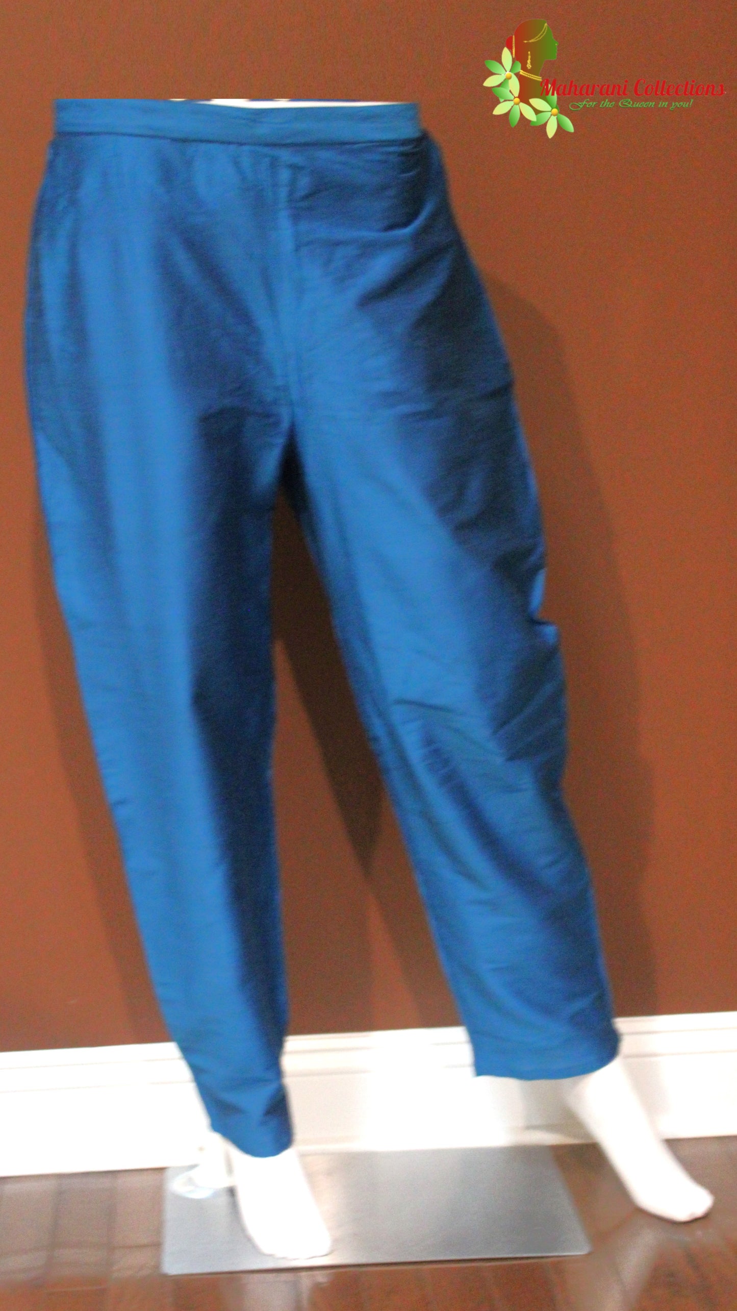 Maharani's Pant suit - Soft Cotton - Turquoise Blue (S, M)