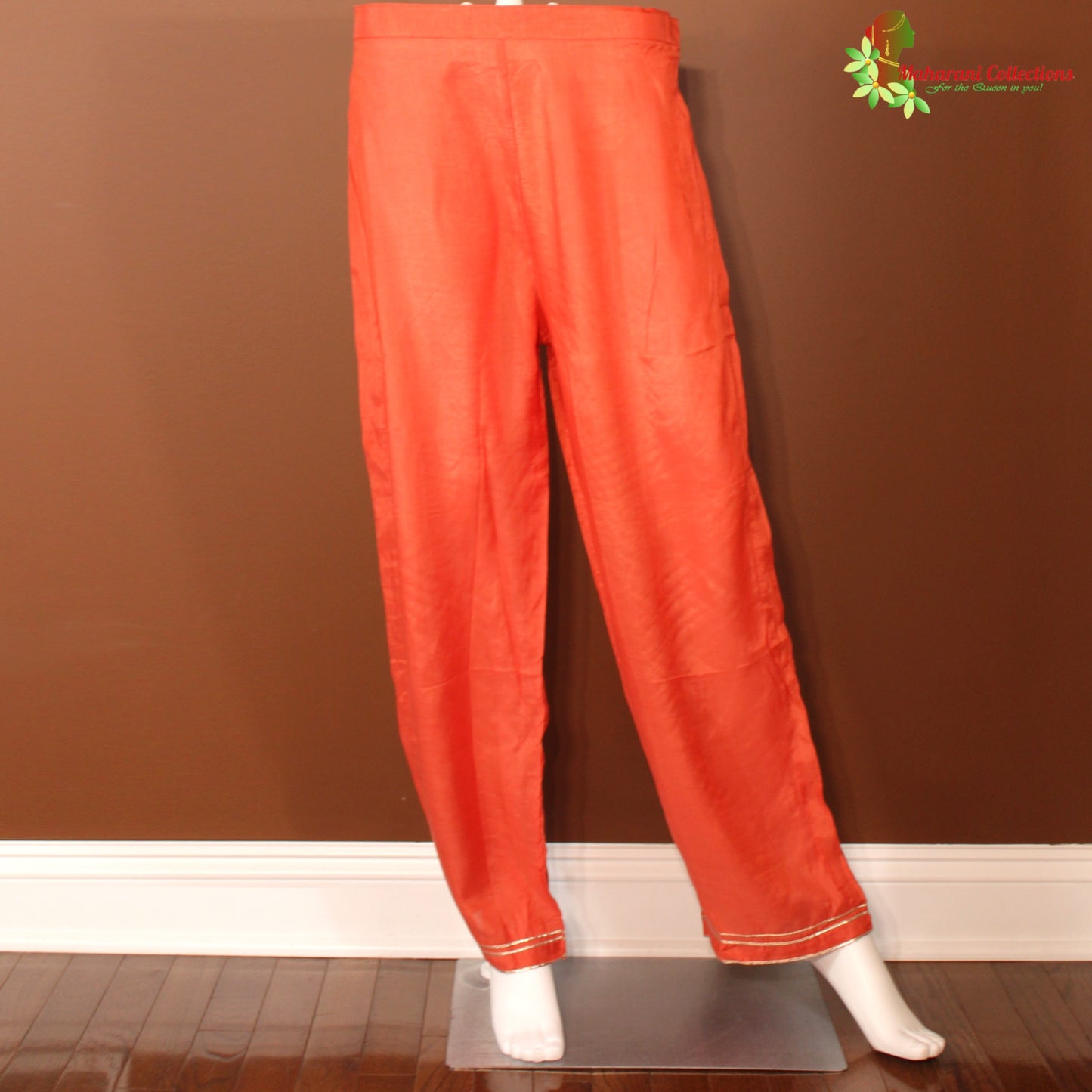 Maharani's Soft Cotton Palazzo Suit - Peach (L)