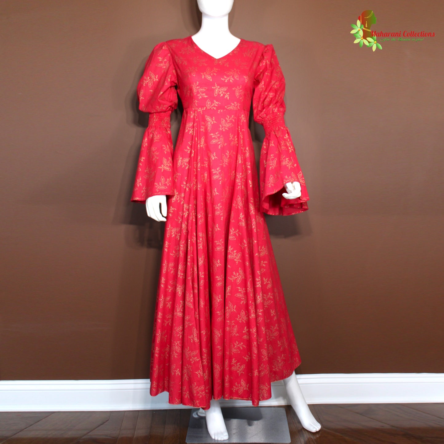 Maharani's Long Evening Dress - Magenta (M)
