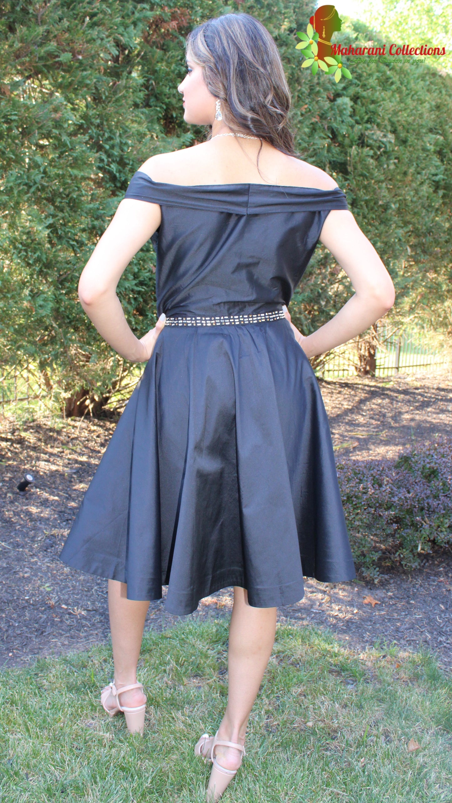 Maharani's Designer Short Formal Dress - Black (M)