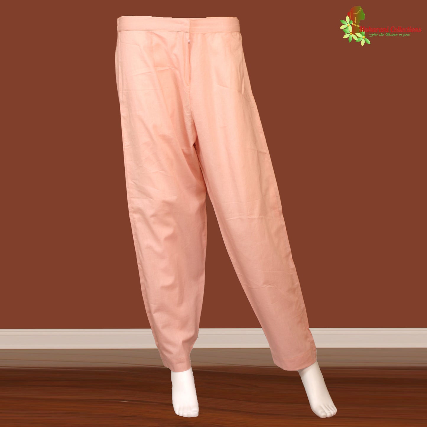 Maharani's Pant Suit Set - Peach (M) - Soft Silk